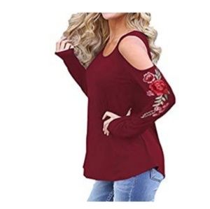 Zilin | Cold shoulder tunic top